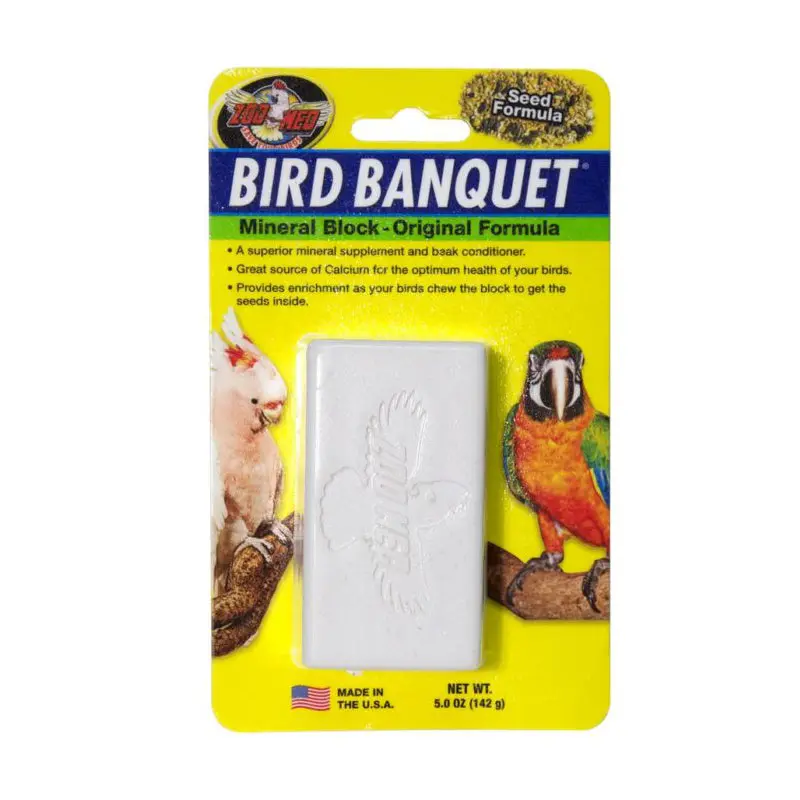 Zoo Med Bird Banquet Original Mineral Block, 5 oz