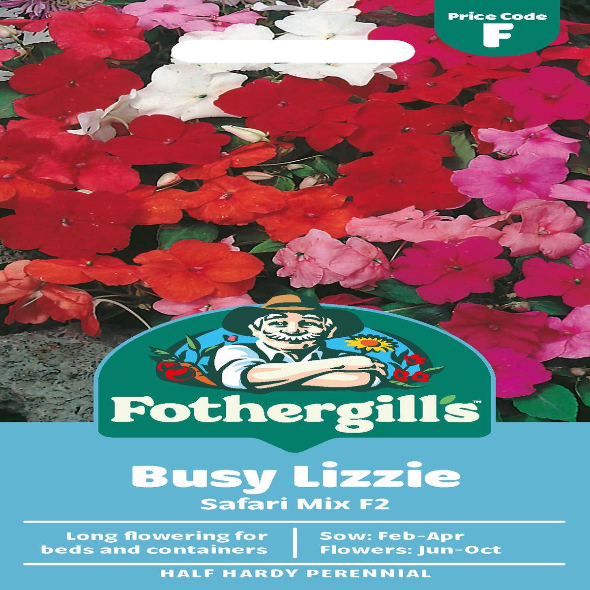 Fothergills Busy Lizzie Safari Mix F2 Seeds