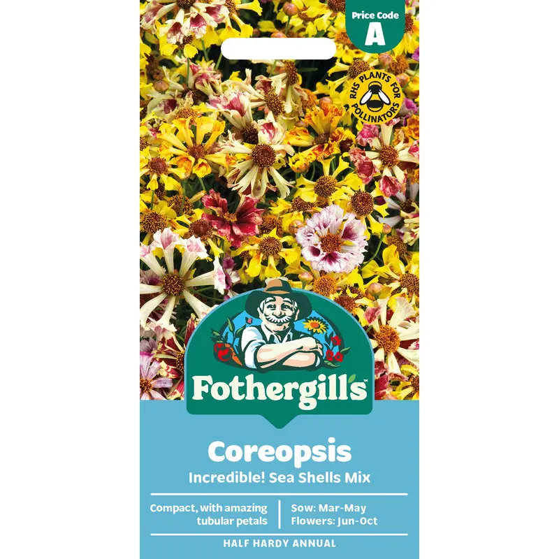 Fothergills Coreopsis Incredible! Sea Shells Mix Seeds
