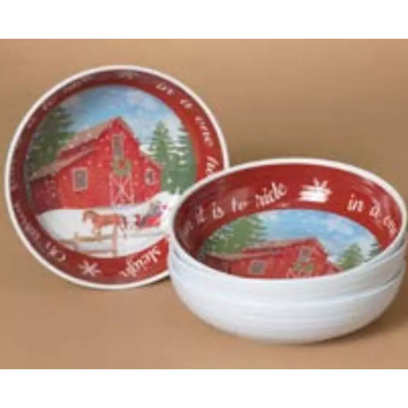 Gerson, Holiday Barn Design Bowl