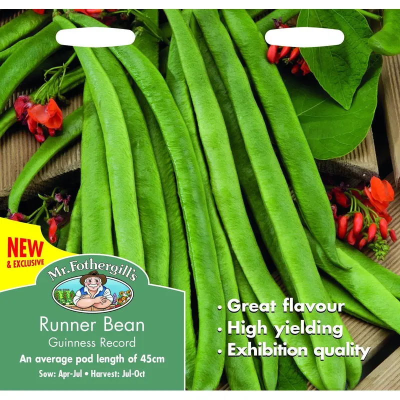 Mr Fothergills Runner Bean Guinness Record 45 Seeds