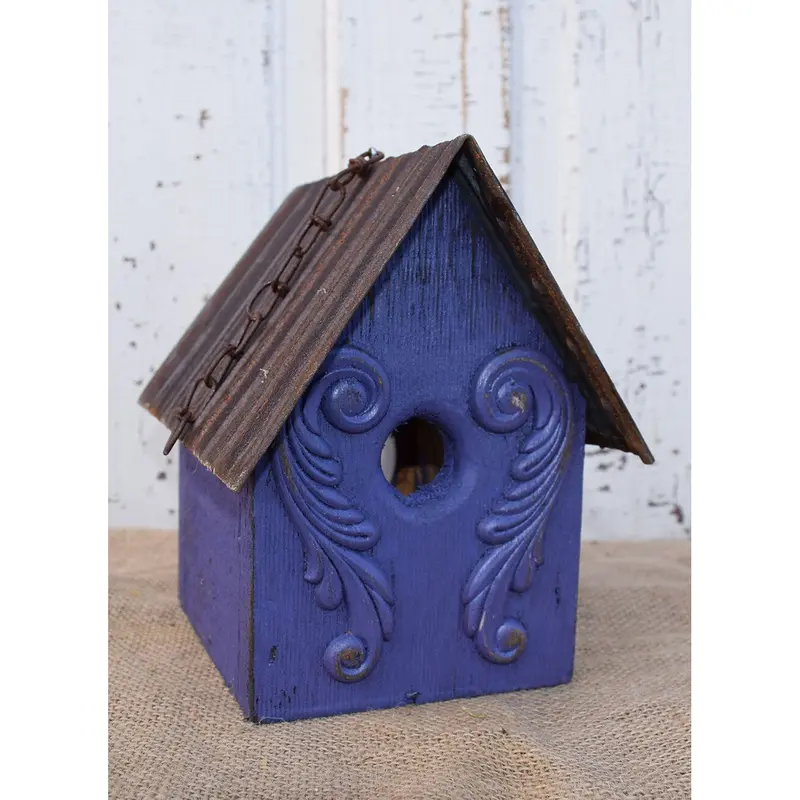 Nature Creations Rustic Barnboard Birdhouse, Small #32 (Colors May Vary)