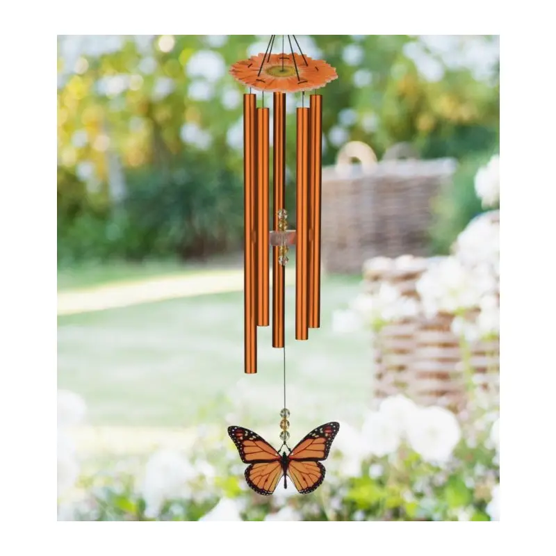 Butterfly Chime 32" Orange Monarch