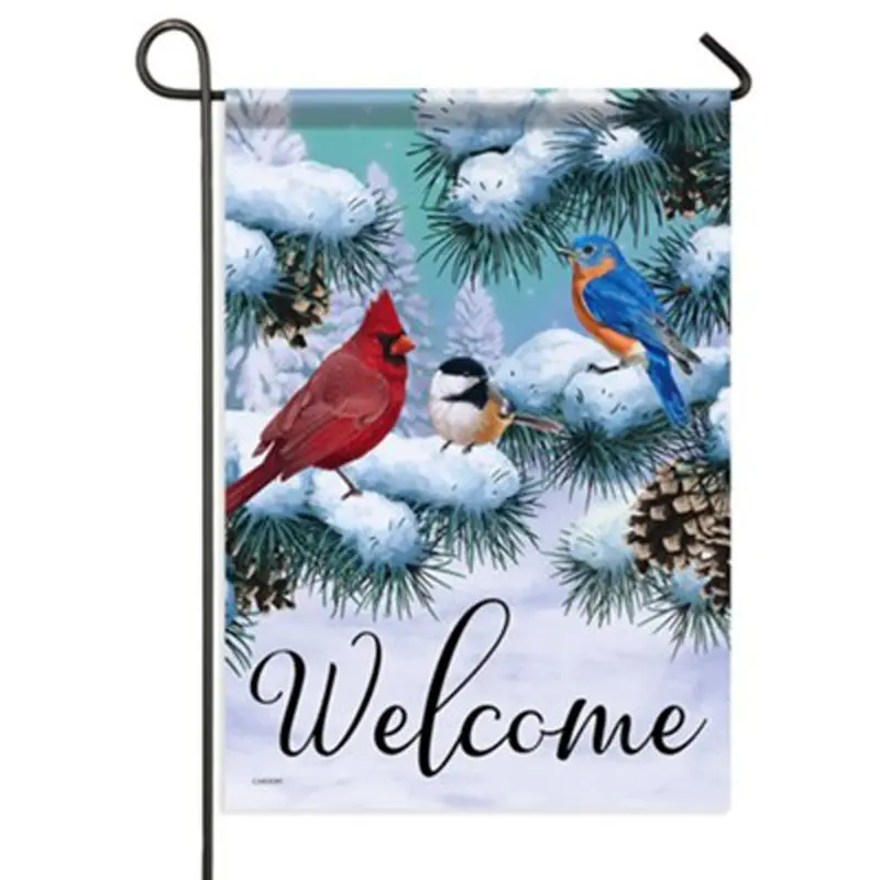 Carson, Christmas Songbirds Garden Flag