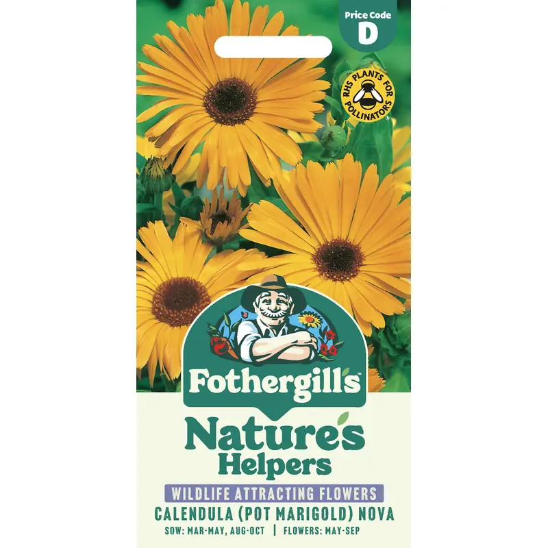 Fothergills Nature Haven Calendula Pot Marigold Nova Seeds