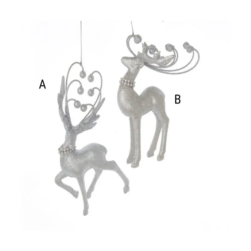 Silver Deer Ornament, Assorted and Sold Separately