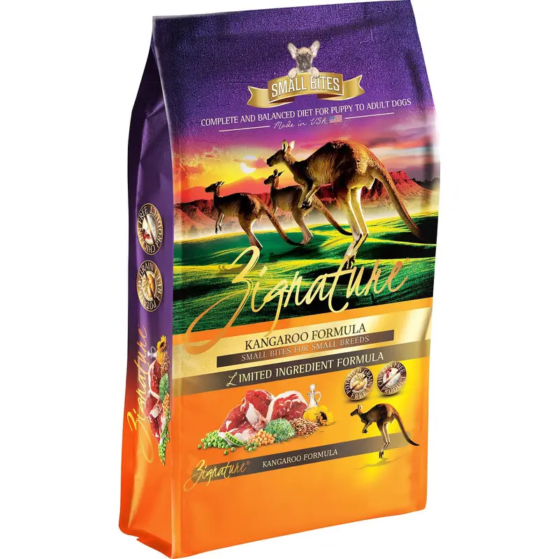 Zignature Small Bites Kangaroo Formula Dog Food, 13.5 LB