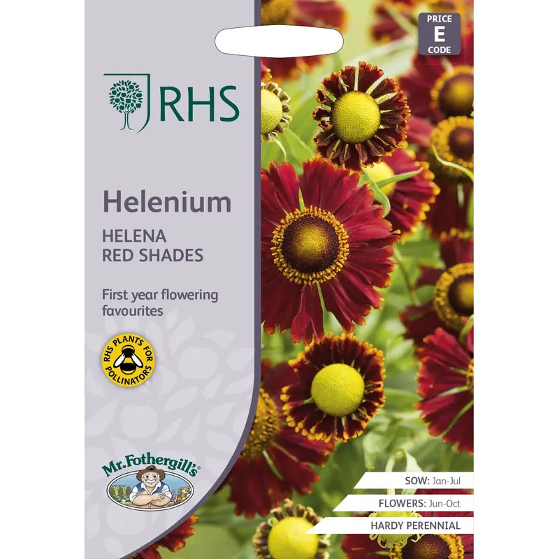 Mr Fothergills - RHS - Flower - Helenium - Helena Red Shades - 50 Seeds