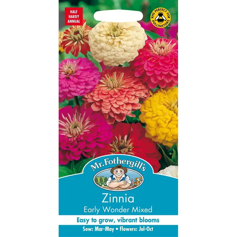 Mr Fothergills Zinnia Early Wonder 100 Seeds