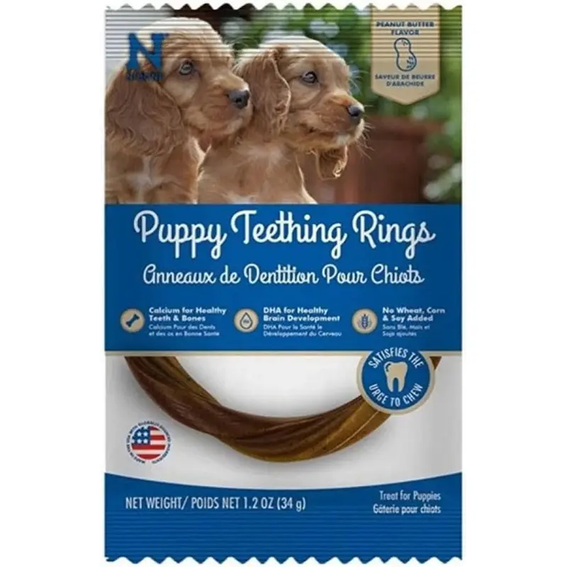 N-Bone, Puppy Teething Ring, Peanut Butter