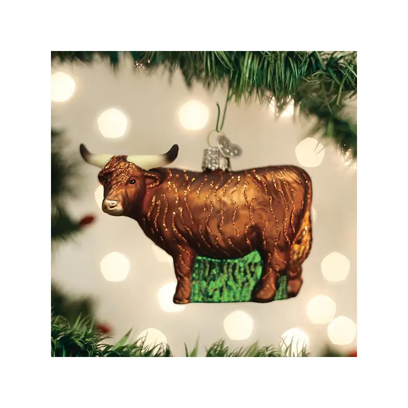 Old World, Highland Cow Ornament