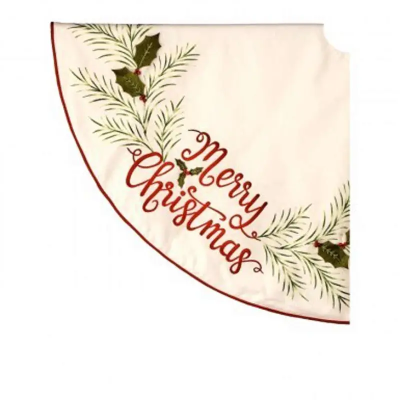 Regency, Merry XMAS Holly Tree Skirt, 48"