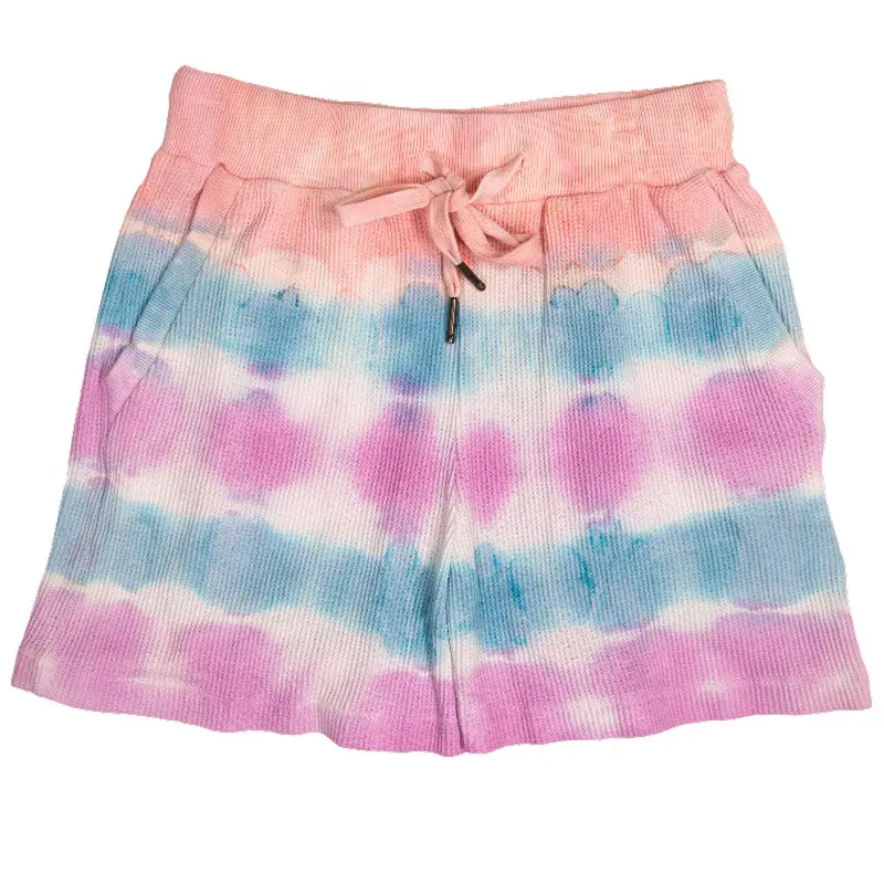 Simply Southern, Tie Dye Waffle Shorts, Candy
