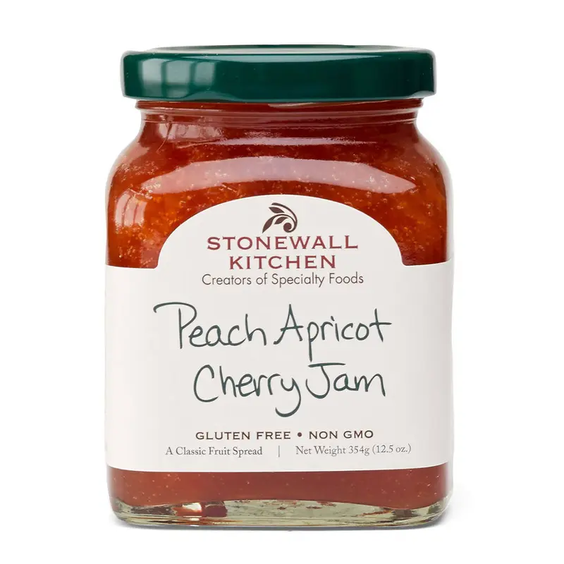 Stonewall Kitchen, Peach Apricot Cherry Jam, 12.5 oz.