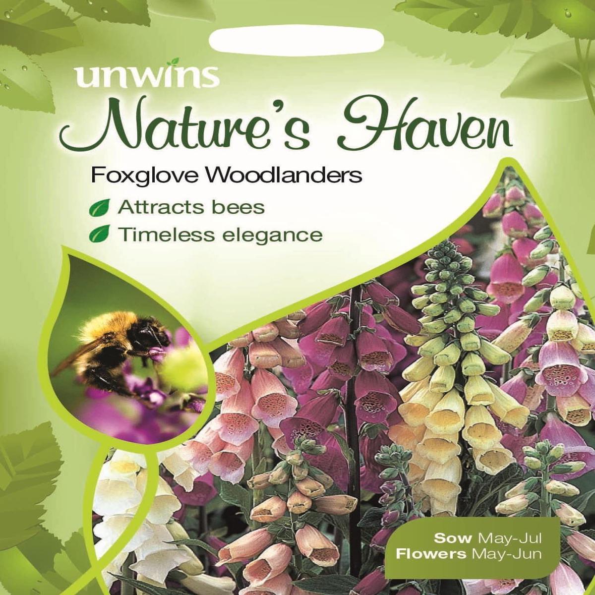 Unwins Nature's Haven Foxglove Woodlanders 500 Seeds