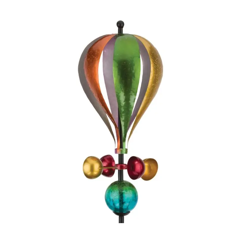 Balloon Solar Wind Spinner Stake - Rainbow