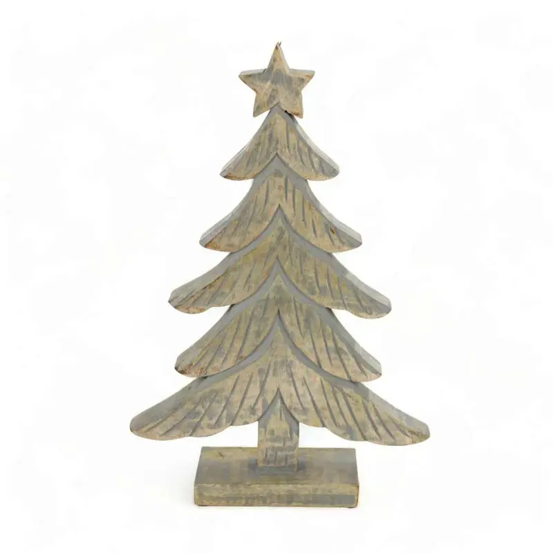 Direct Export, Christmas Tree W/Star Graw Wash Dcor