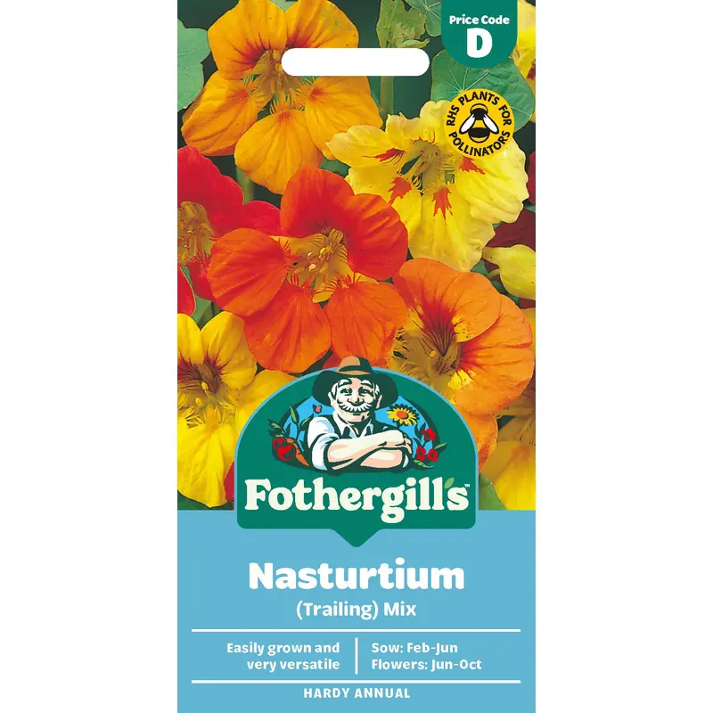 Fothergills Nasturtium (Trailing) Mix Seeds