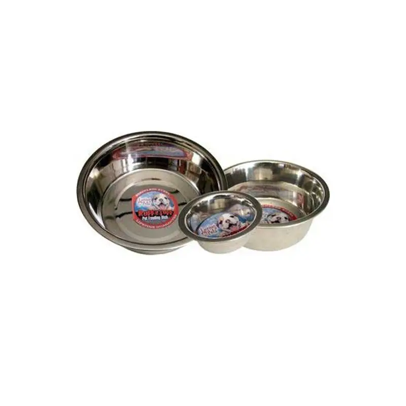 Loving Pets Standard Stainless Dish Dog Bowl, 3-Quart