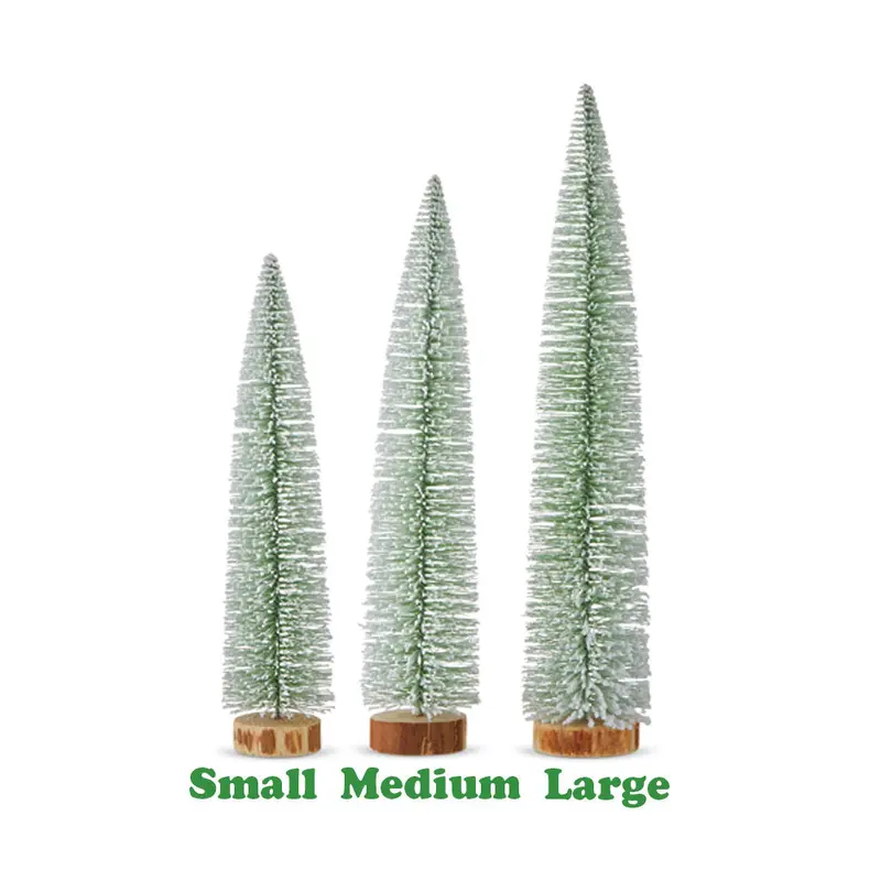 Raz Imports, Thin Snowy Bottle Brush Trees