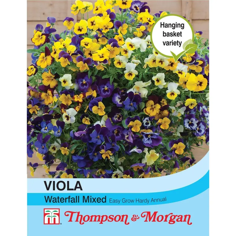 Thompson & Morgan Viola Waterfall Mixed 40 Seed