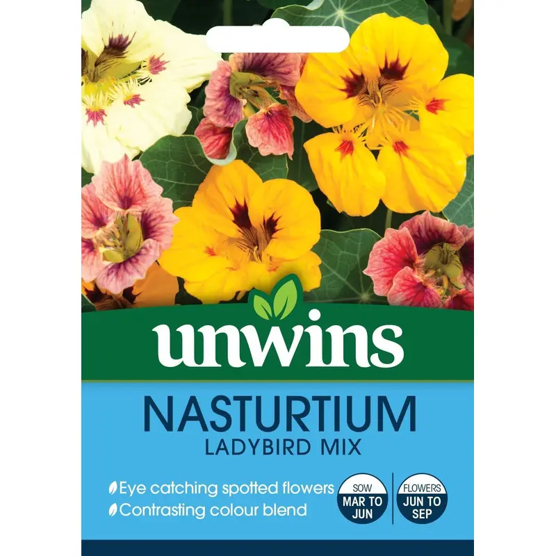 Unwins Nasturtium Ladybird Mix 30 Seeds