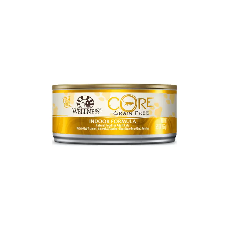 Wellness CORE Grain-Free Indoor Formula Canned Cat Food, 5.5 oz.