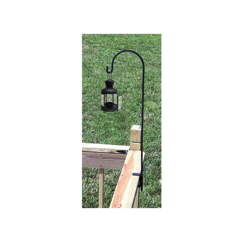 Border Concepts Bird Feeder, Lantern Deck Hook, Single, Black