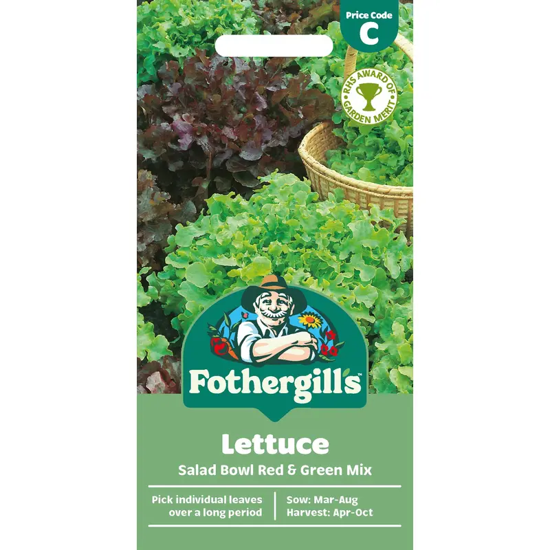 Fothergills Lettuce Salad Bowl Red & Green Mix Seeds