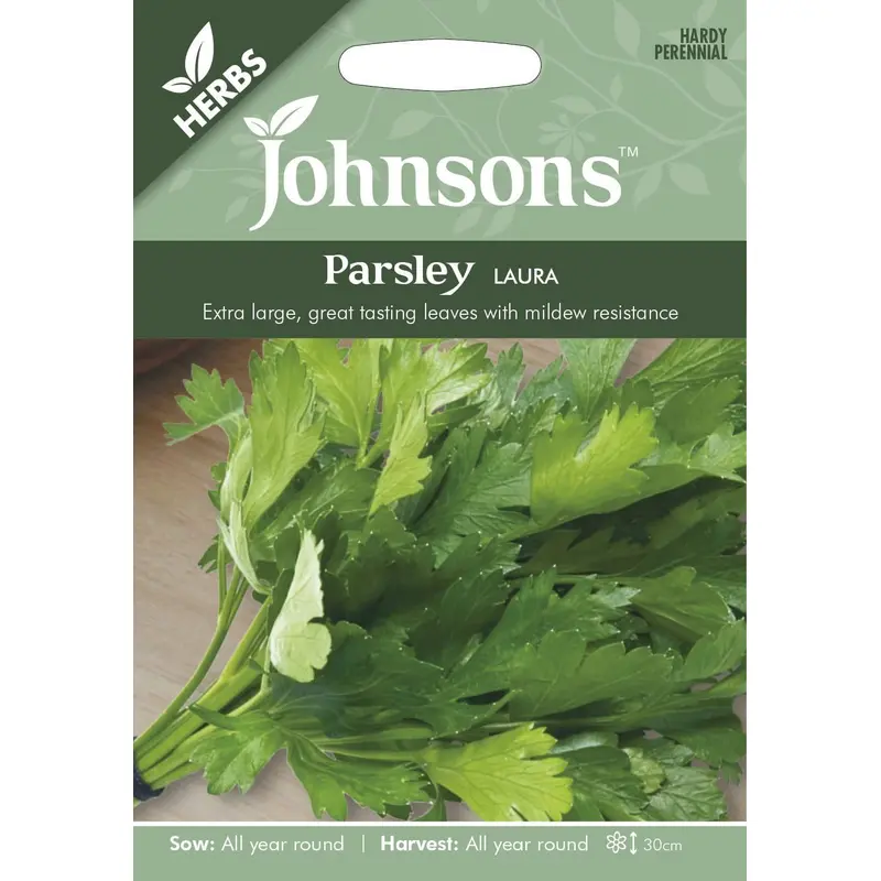 Johnsons Herb Parsley Laura 500 Seeds