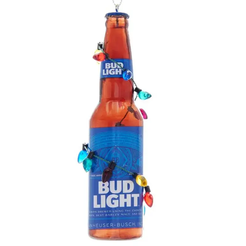 Kurt Adler, Bud Light Bottle w/ Bulbs Ornament