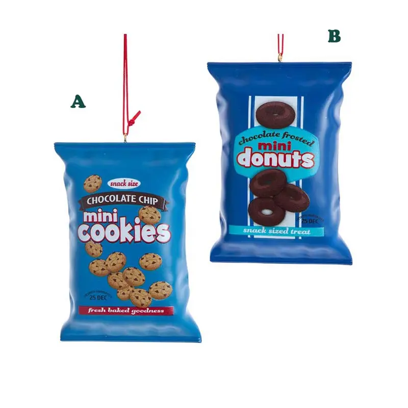 Kurt Adler, Snack Bag Ornament, Assorted & Sold Separately