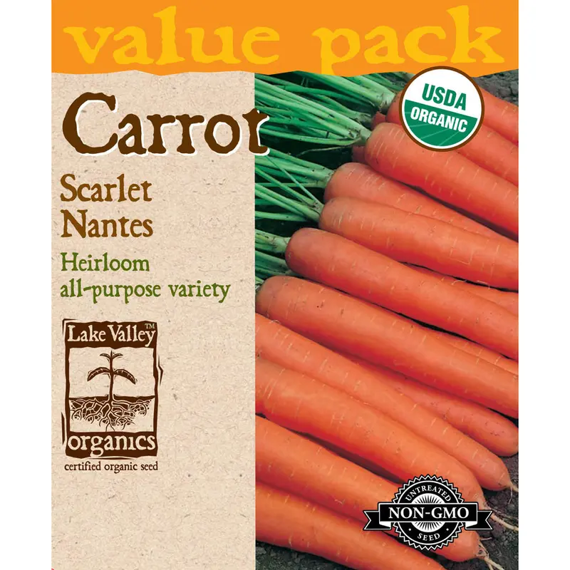 Lake Valley, Carrot, Scarlet Nantes Organic