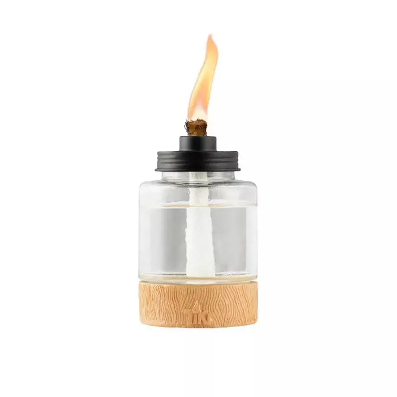 Lamplight, Wood Glass Table Torch