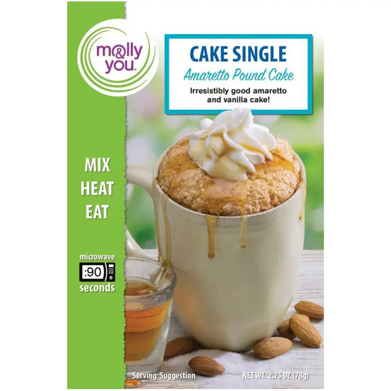 Molly & You, Amaretto Pound Cake Mug Cake, Single Serve