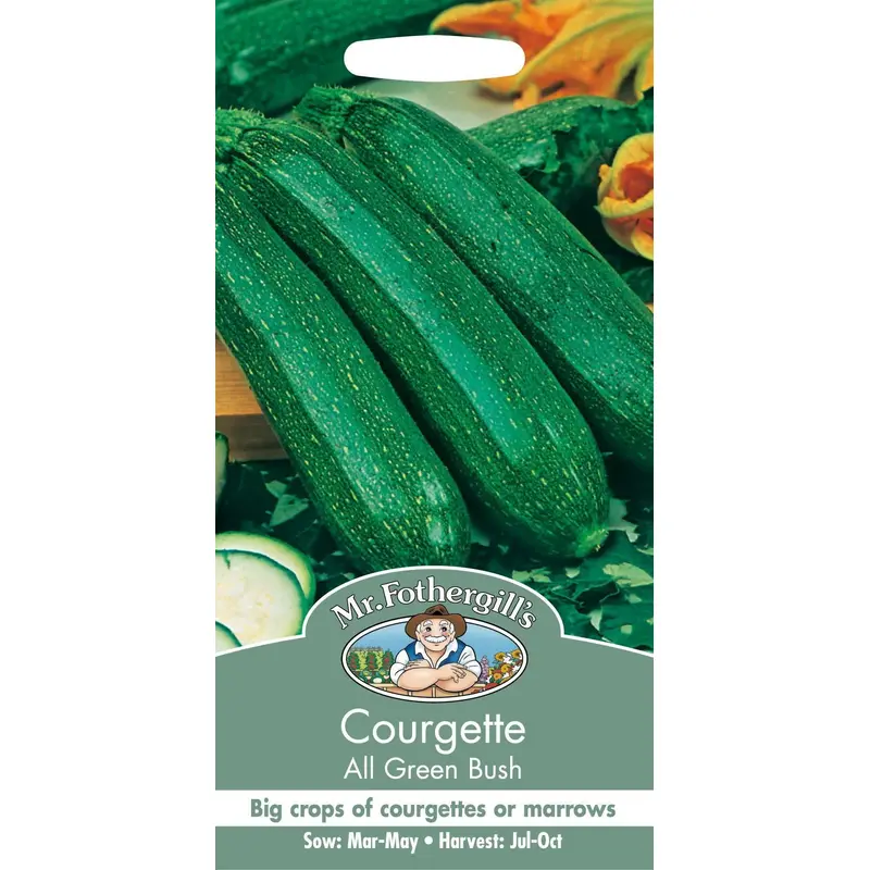 Mr Fothergills Courgette All Green Bush 20 Seeds