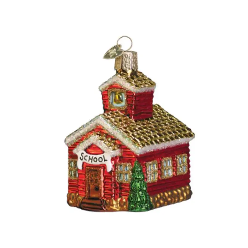 Old World Christmas, School House Ornament