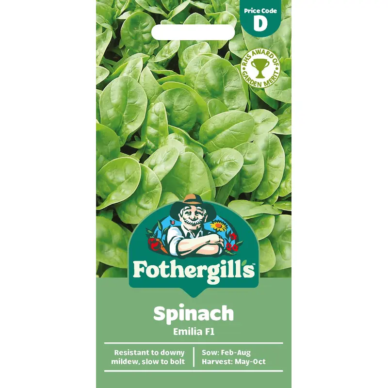 Fothergills Spinach Emilia F1 Seeds