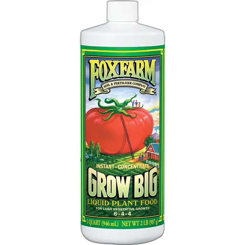 FoxFarm Grow Big Liquid Plant Food, 1-Quart