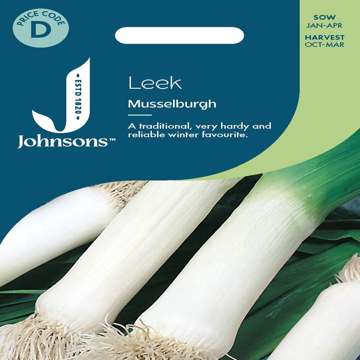 Johnsons - Leek Musselburgh - 400 Seeds