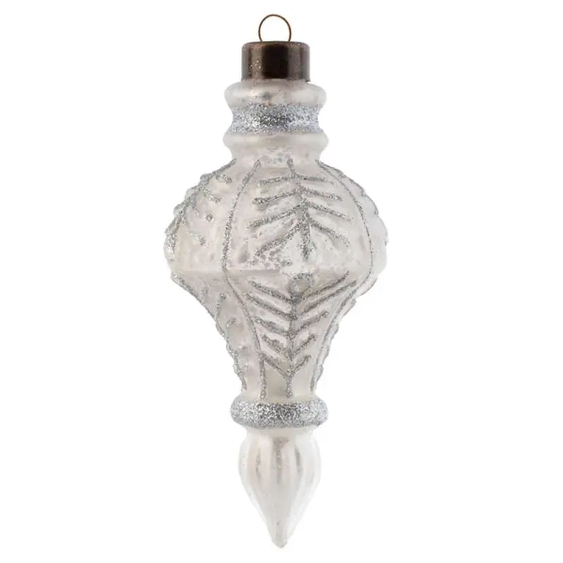 Karma, Antique Fir Branch Mercury Finial Ornament
