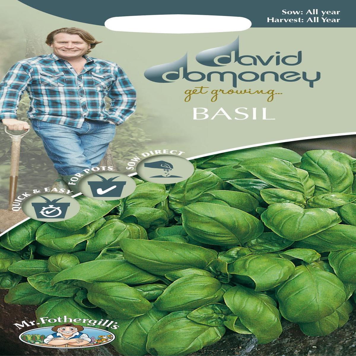 Mr Fothergills David Domoney Basil Sweet 650 Seeds