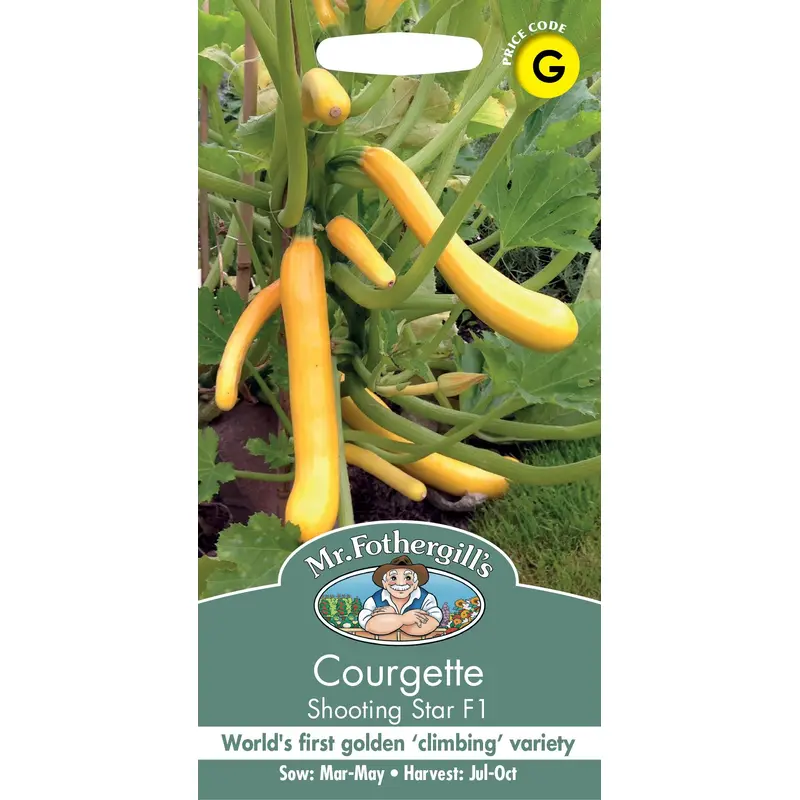Mr Fothergills - Vegetable - Courgette - Shooting Star F1 - 10 Seeds