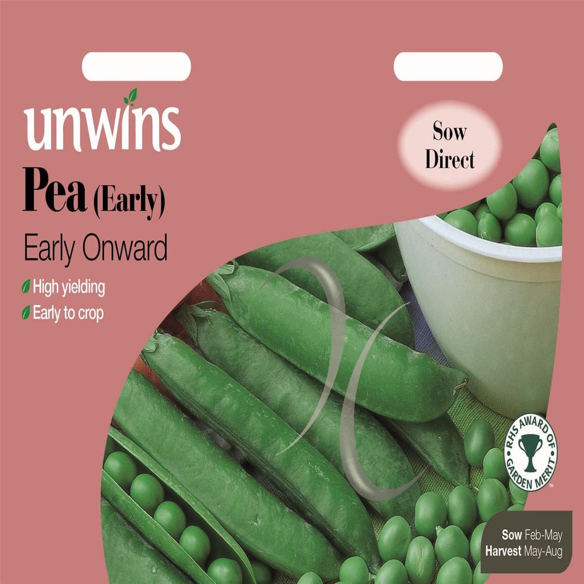 Unwins Pea (Early) Early Onward 250 Seeds