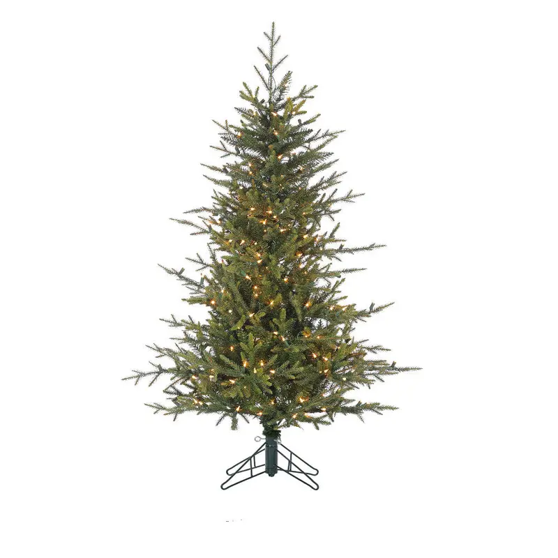 4.5' Fieldstone Spruce Lifelike Tree, Staylit Clear Lights