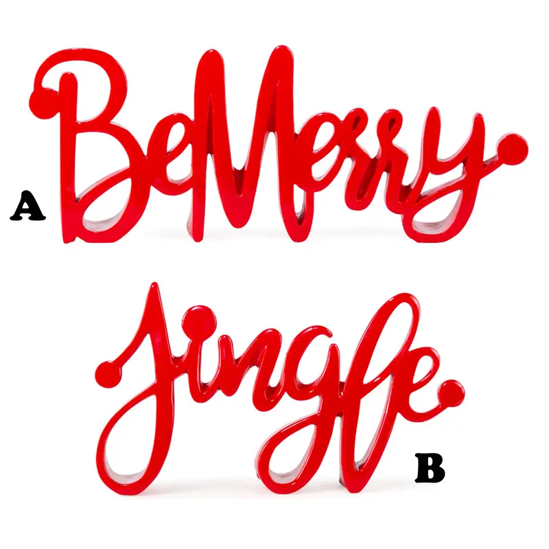 Be Merry or Jingle Resin Sign