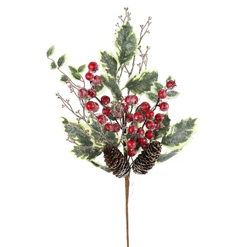 Direct Export, Holly Berry Twig Spray, 22"