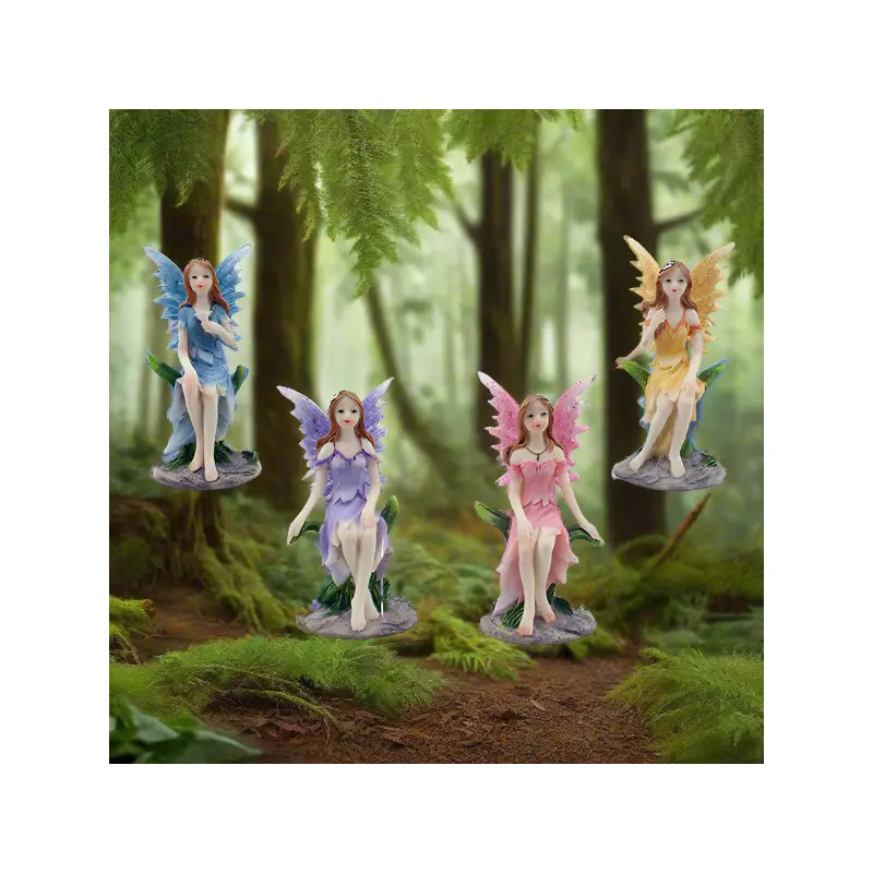Fairy Sitting on Leaf