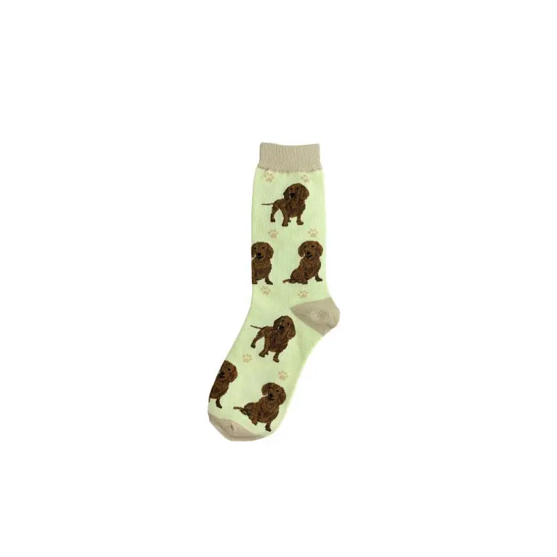 Happy Tails Socks- Red Dachshund