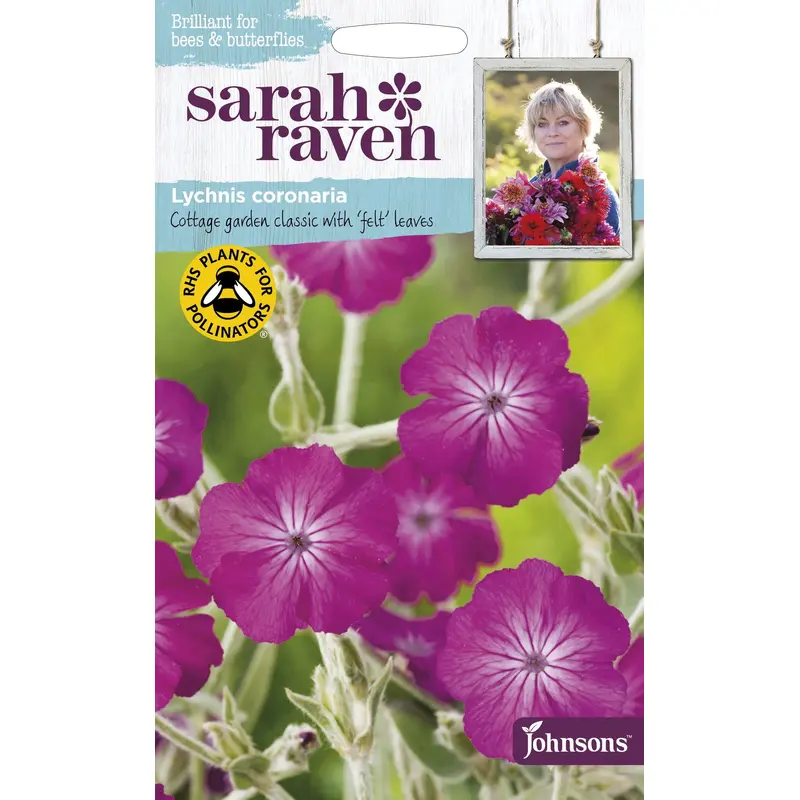 Johnsons Seeds Sarah Raven Wildlife- Lychnis Coronaria 500 Seeds